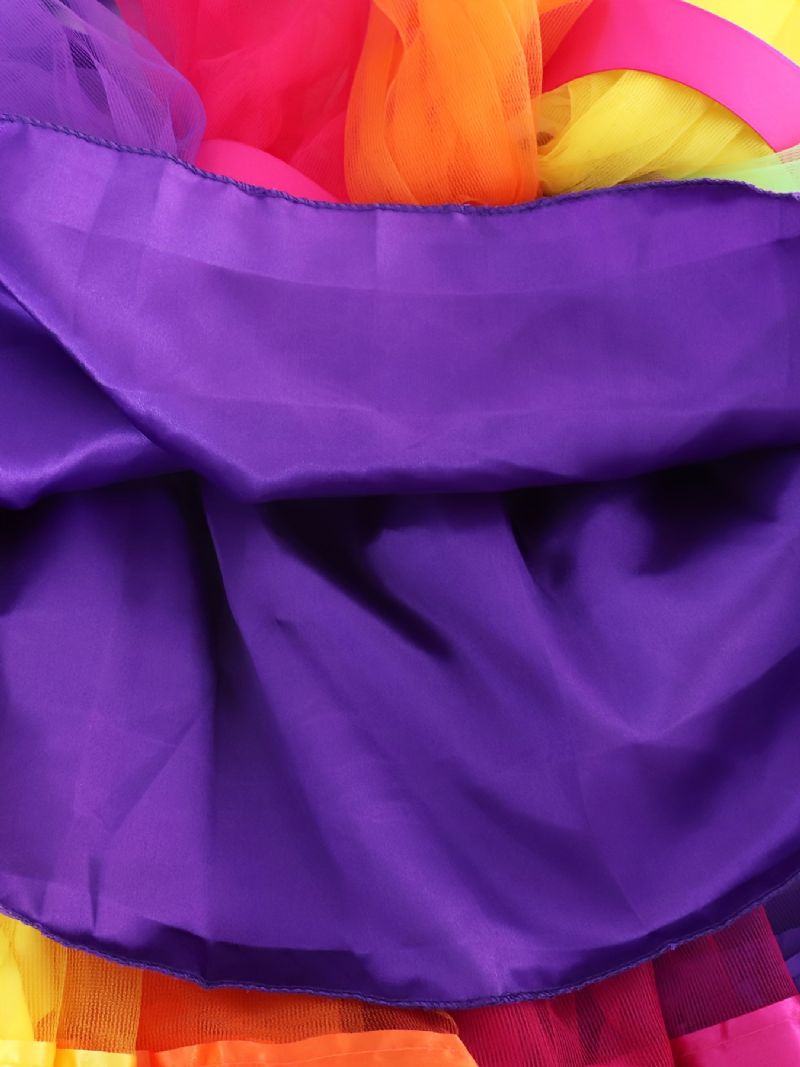 Lányok Princess Rainbow Tutu Szoknyák Balett Tüll Táncszoknya Parti Ruha Ruhák Gyerekruhák