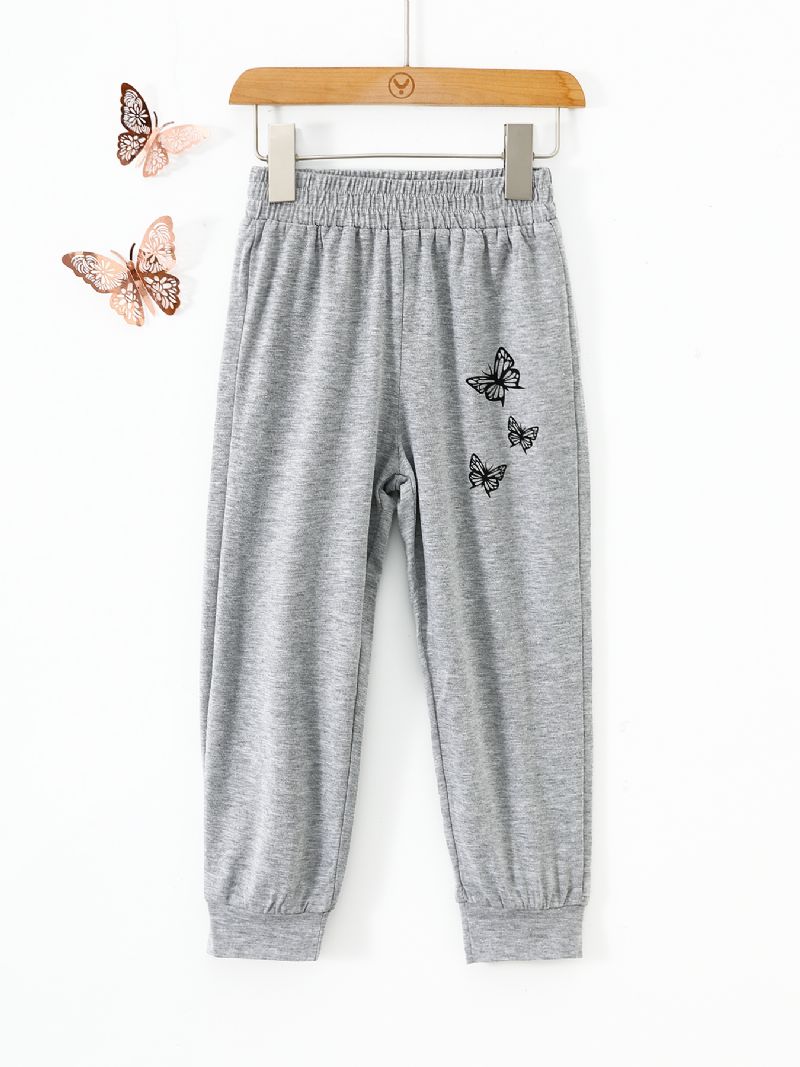 Lányok Weatpants Butterfly Print Sport Pants