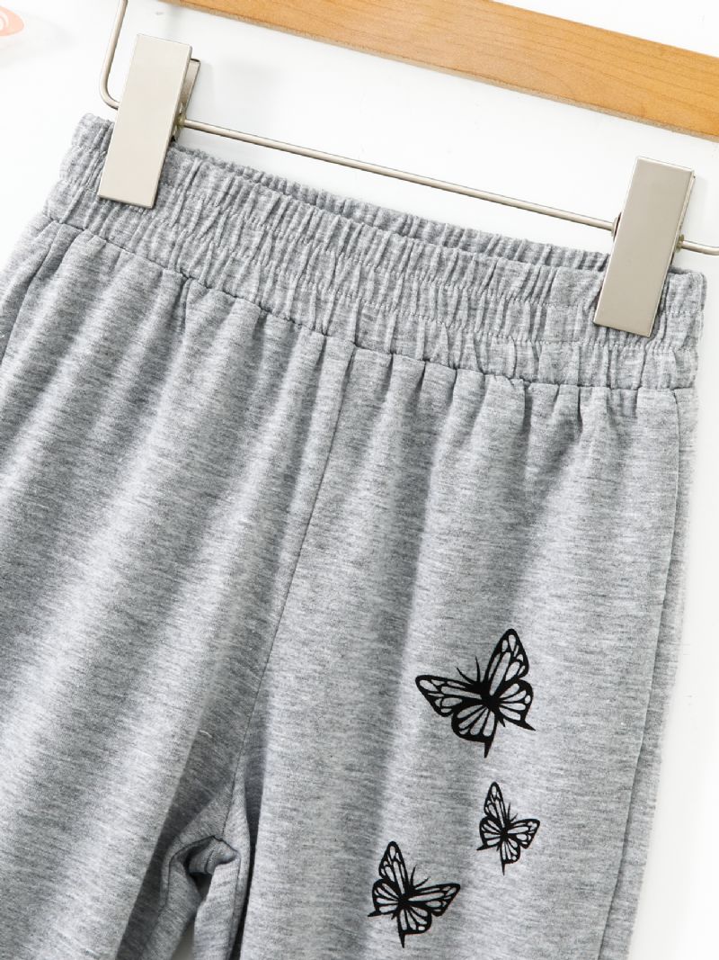 Lányok Weatpants Butterfly Print Sport Pants