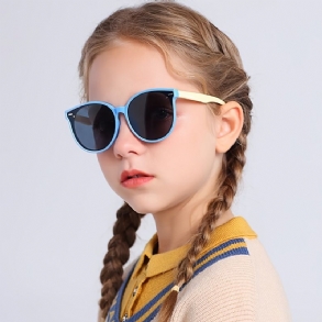 Gyerekeknek Készült Ultrakönnyű Kerek Teljes Keretű Szilikon Divatos Napszemüvegek