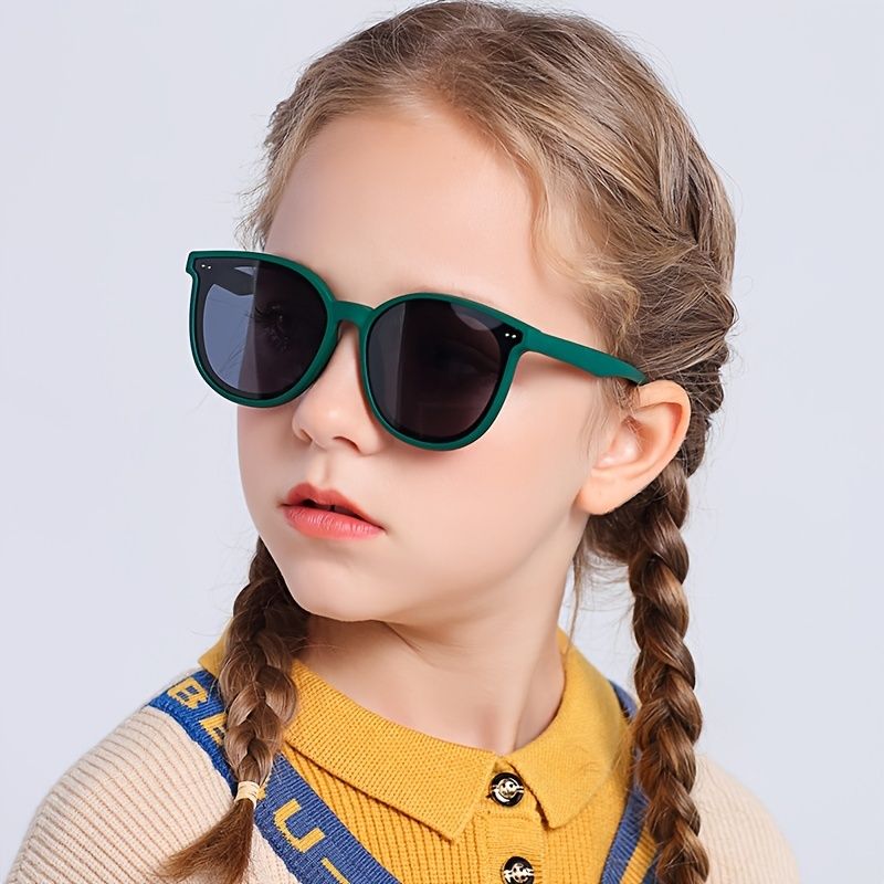 Gyermek Napszemüvegek Szilikon Polarizátorok Nagy Kerek Keretes Szemüvegek Fiúknak Lányoknak