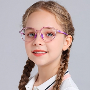 Gyermek Ultrakönnyű Sokszögű Tr90 Lapos Szemüvegkeret Fiúknak Lányoknak