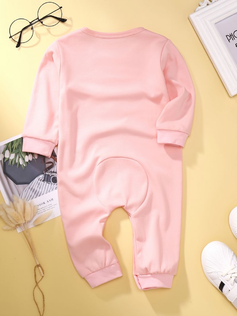 Bébi Lányok Jumpsuits Hosszú Ujjú Nadrág Tehénmintával