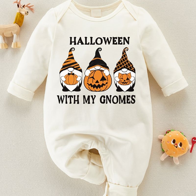 Tipegő Baba Halloween My Cnomes Hosszú Ujjú Kombinéval