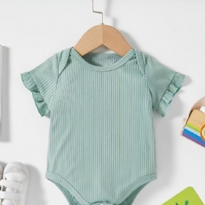 Uniszex Baba Fodros Ujjú Onesie Jumpsuit Romper Babaruhák