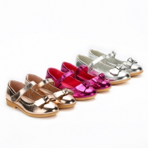 Kislányoknak Karácsonyi Ajándékok Bowknot Princess Esküvői Ruha Mary Jane Flats Cipők
