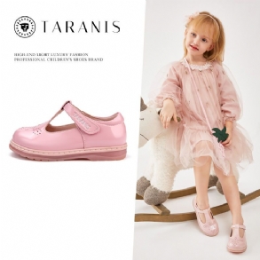 Kisgyermek Lányoknak Elegáns Naplopók Cipők Princess Party Ruha Lapos Iskolai Egyenruha Teljesítményű Oxford Bőr Gyerekeknek Kisgyerekeknek 7-12 Méret 2-6 Éves Korig Fekete Péntek Akciós Karácsonyi Ajándékok