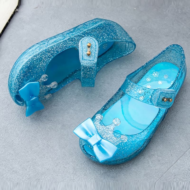 Lányok Jelly Cipők Mary Jane Flats Princess Blue Snow Queen Szandál