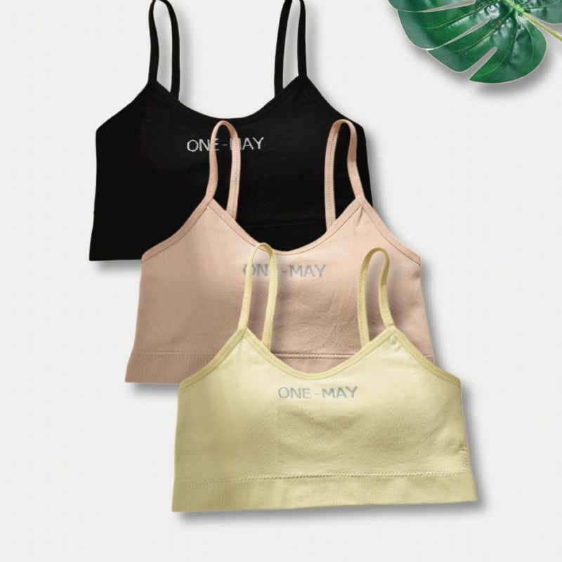 3db Lányok Puha Sportmelltartó Comfort Camisole Mellény Levehető Párnával