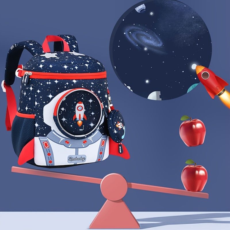 Gyermek Űrhajós Hátizsák Óvodai Vízálló Válltáska Lányoknak Általános Iskola Rajzfilm Space
