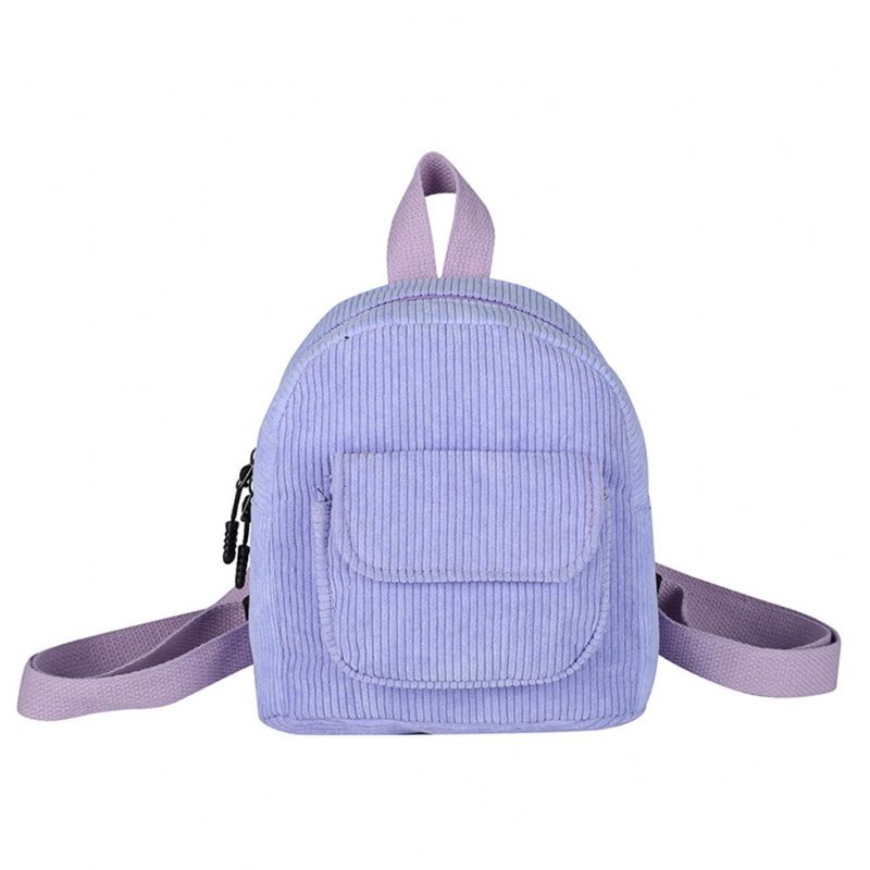 Női Mini Hátizsák Corduroy Lányok Bookbags Retro Utazási