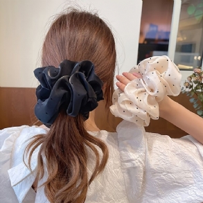 Pöttyös Satin Hair Scrunchie Hajkiegészítők Ajándékkészlet Koszorúslány Konty Tartó És Készítő Lányoknak Alvó Parti Ajándékcsomag