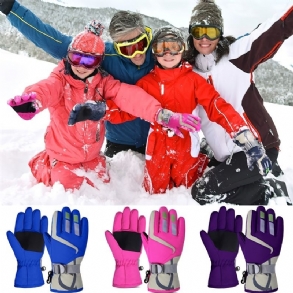 Thermal Síkesztyűk Téli Polár Vízálló Meleg Snowboard Kesztyűk Sílovaglás Gyerekeknek