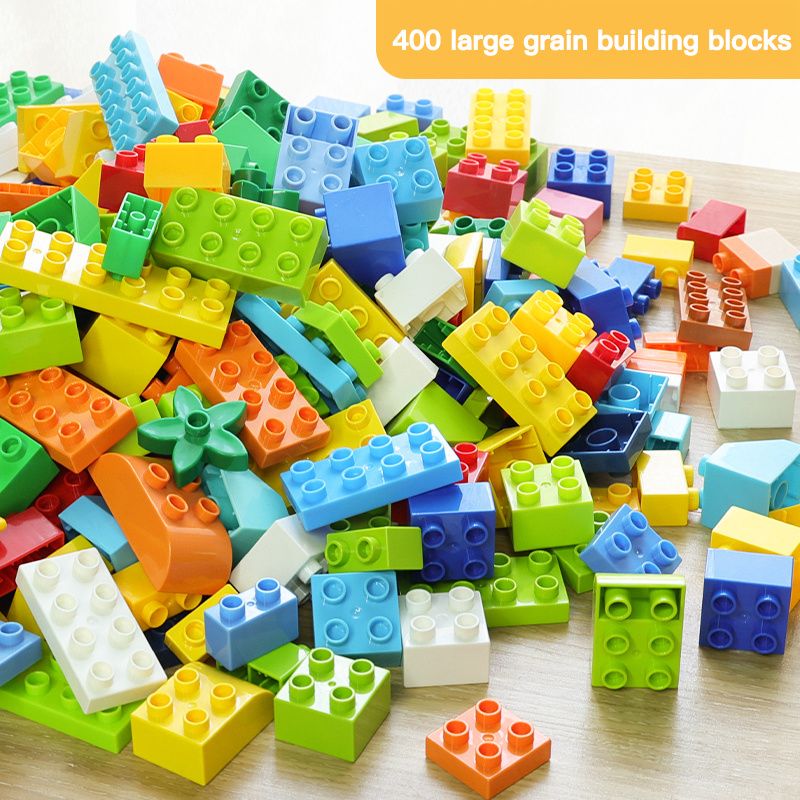 Nagy Szemű Építőkocka Gyerekeknek Méretű Összeszerelő Puzzle Fiúknak Lányoknak Játék Babáknak 2-3-6 Éves Korig Kompatibilis Lego Debao-val (zsákos)