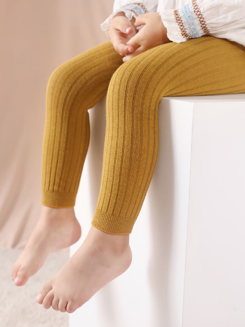 Tipegő Lányok Kötött Leggings Láb Nélküli Harisnyanadrág