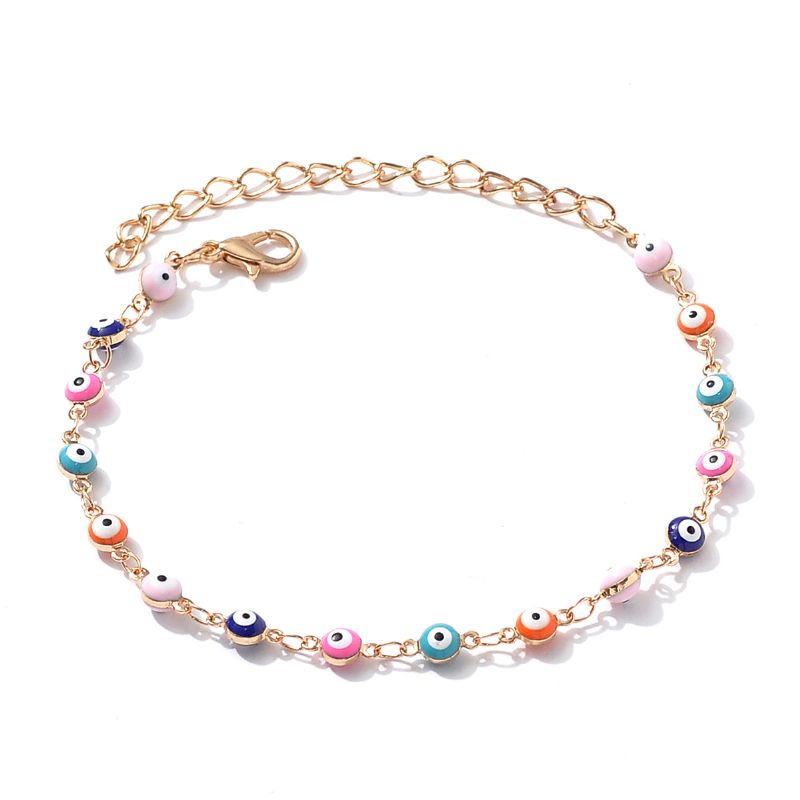 Színes Evil Eye Gyöngyös Divat Karkötő 1db Charms Ékszer Ajándék Születésnapi Ajándékok Nők Feleség Lányok Neki