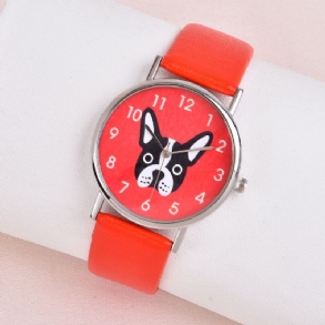 Kids Lányok Cartoon Puppy Student Quartz Watch