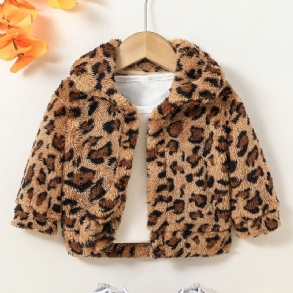 Baba Leopard Print Thermal Dzseki Téli Új Babaruhák