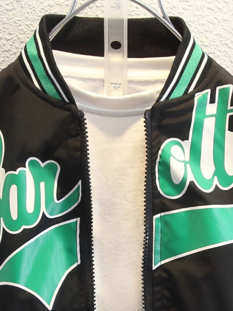 Fiúk Letter Print Baseball Dzseki