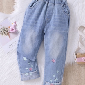Lányok Divat Hímzés Star Jeans